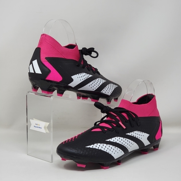 Adidas Predator Accuracy.2 FG Soccer Cleats Black Pink GW4586 Mens Size 6 New - Picture 6 of 11